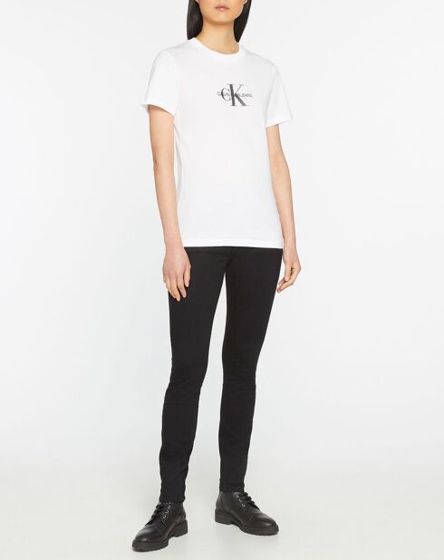 T-Shirt Monogram Glitter blanc